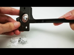 알루미늄 슬라이딩 창 손잡이 갈색 단면 손잡이