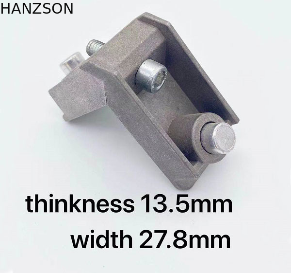 주조 창 알루미늄 단면도 코너 합동 13.5mm Thinkness 27.8mm 폭은 죽습니다